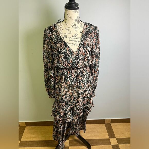 Lush Floral Ruffle Dress NWT Size S - Picture 7 of 11